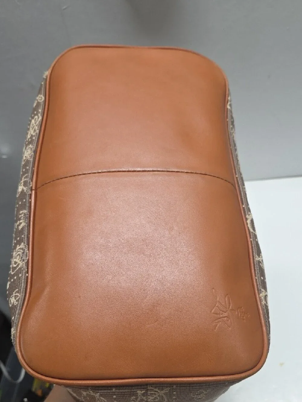 Lancel Daligramme Taupe Patterned Tote with Leather Trim Salvador Dali 2012 - Picture 3 of 16
